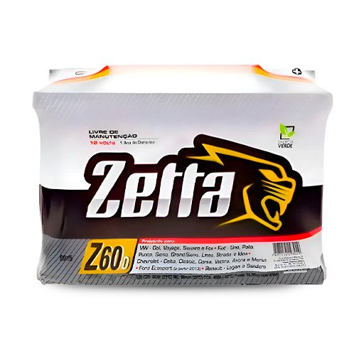 BATERIA PARA CARRO ZETTA - 60AH